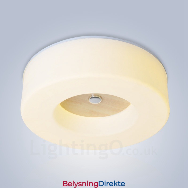 Moderne, Samtidskunstnerisk Nordisk Stil, Innfelt Taklampe Med Akrylskjerm