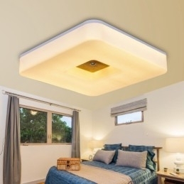 Moderne, Samtidskunstnerisk Nordisk Stil, Innfelt Taklampe Med Akrylskjerm