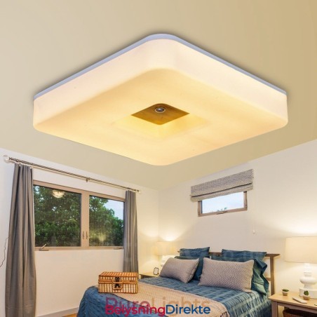 Moderne, Samtidskunstnerisk Nordisk Stil, Innfelt Taklampe Med Akrylskjerm