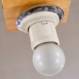 1 Lys Moderne Samtidskunstnerisk Nordisk Stil Innfelt Taklampe Med Glassskjerm