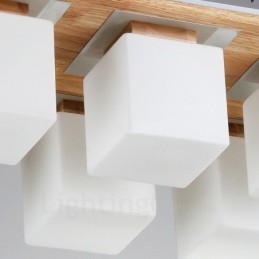 6 Moderne, Samtidskunstneriske Taklamper Med Glassskjerm