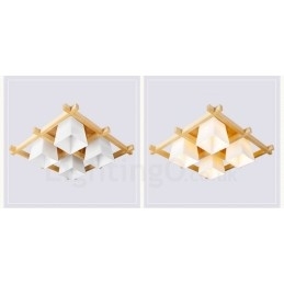 Moderne, Samtidskunstneriske Taklamper Med Innfelt Tak Og Glassskjerm