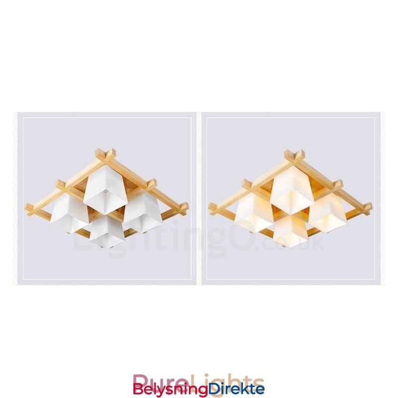 Moderne, Samtidskunstneriske Taklamper Med Innfelt Tak Og Glassskjerm