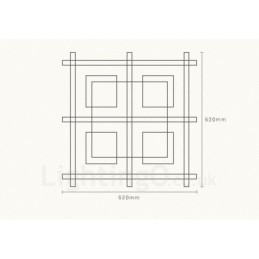 Moderne, Samtidskunstneriske Taklamper Med Innfelt Tak Og Glassskjerm
