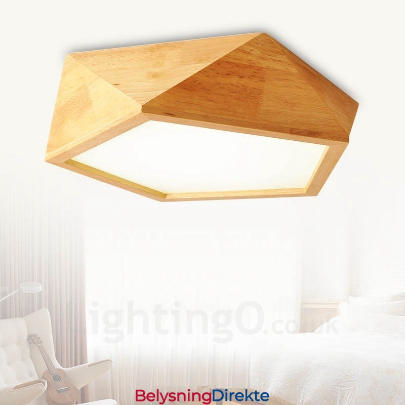 Moderne, Samtidskunstnerisk Nordisk Stil, Innfelt Taklampe Med Akrylskjerm