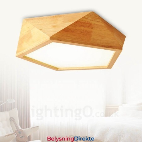 Moderne, Samtidskunstnerisk Nordisk Stil, Innfelt Taklampe Med Akrylskjerm