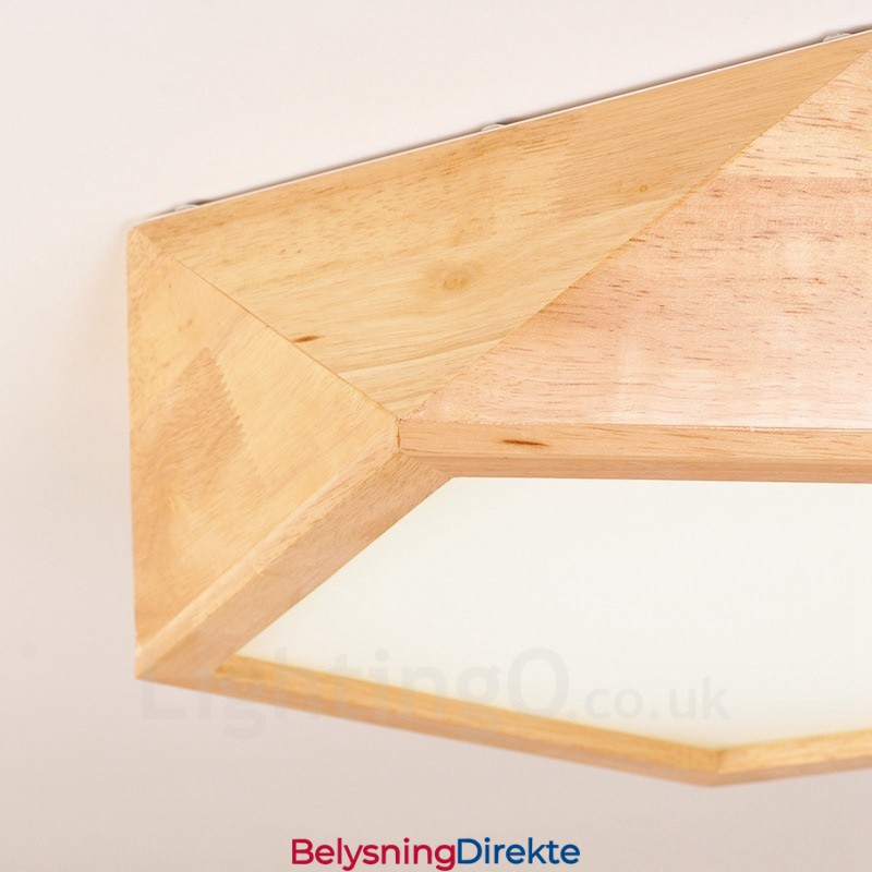 Moderne, Samtidskunstnerisk Nordisk Stil, Innfelt Taklampe Med Akrylskjerm