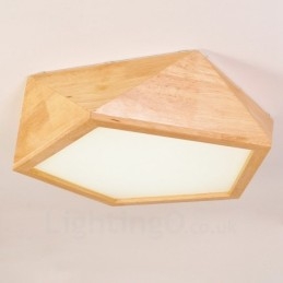 Moderne, Samtidskunstnerisk Nordisk Stil, Innfelt Taklampe Med Akrylskjerm