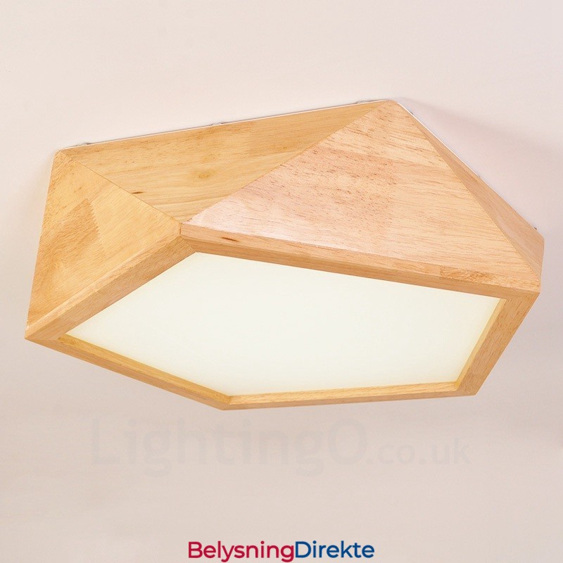 Moderne, Samtidskunstnerisk Nordisk Stil, Innfelt Taklampe Med Akrylskjerm