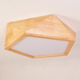 Moderne, Samtidskunstnerisk Nordisk Stil, Innfelt Taklampe Med Akrylskjerm