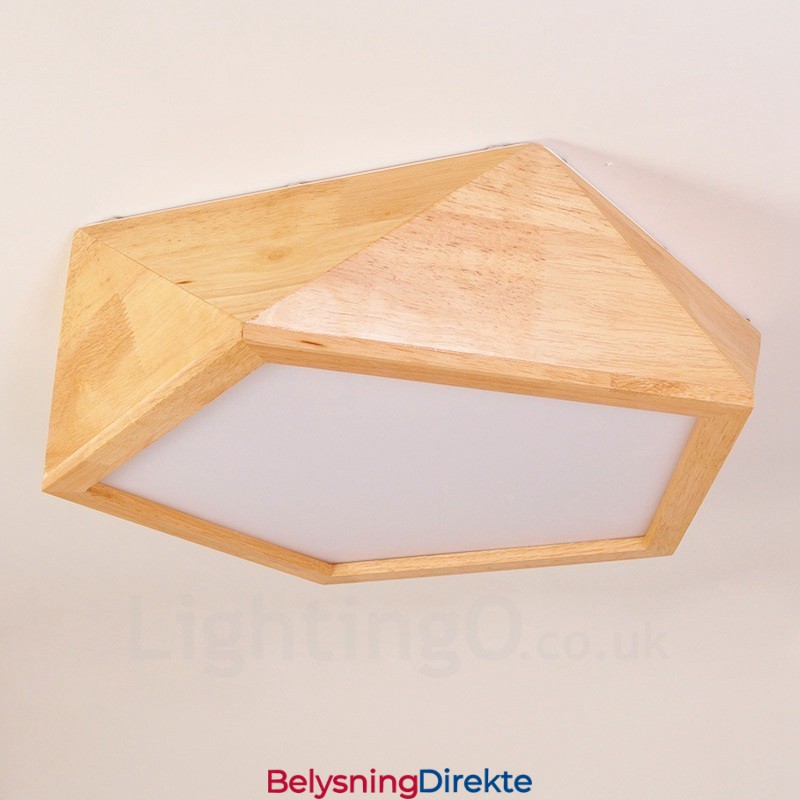 Moderne, Samtidskunstnerisk Nordisk Stil, Innfelt Taklampe Med Akrylskjerm