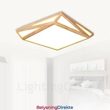 Moderne, Samtidskunstnerisk Nordisk Stil, Innfelt Taklampe Med Akrylskjerm