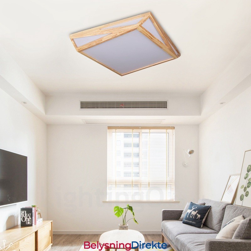 Moderne, Samtidskunstnerisk Nordisk Stil, Innfelt Taklampe Med Akrylskjerm