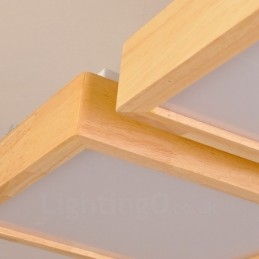 4 Moderne, Samtidskunstnerisk Nordisk Stil, Innfelt Taklampe Med Akrylskjerm