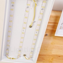 4 Moderne, Samtidskunstnerisk Nordisk Stil, Innfelt Taklampe Med Akrylskjerm