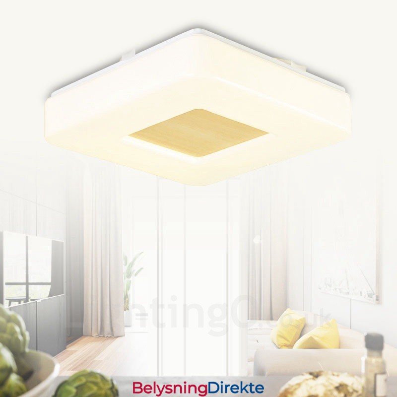 Moderne, Samtidskunstneriske Innfelte Taklamper Med Akrylskjerm