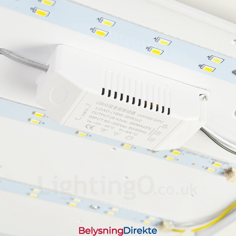 Moderne, Samtidskunstneriske Innfelte Taklamper Med Akrylskjerm