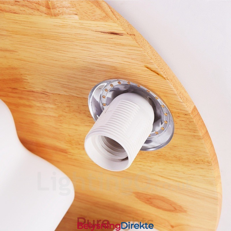 3 Moderne, Samtidskunstneriske Taklamper Med Innfelt Tak Og Glassskjerm