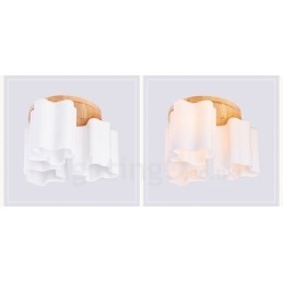 3 Moderne, Samtidskunstneriske Taklamper Med Innfelt Tak Og Glassskjerm