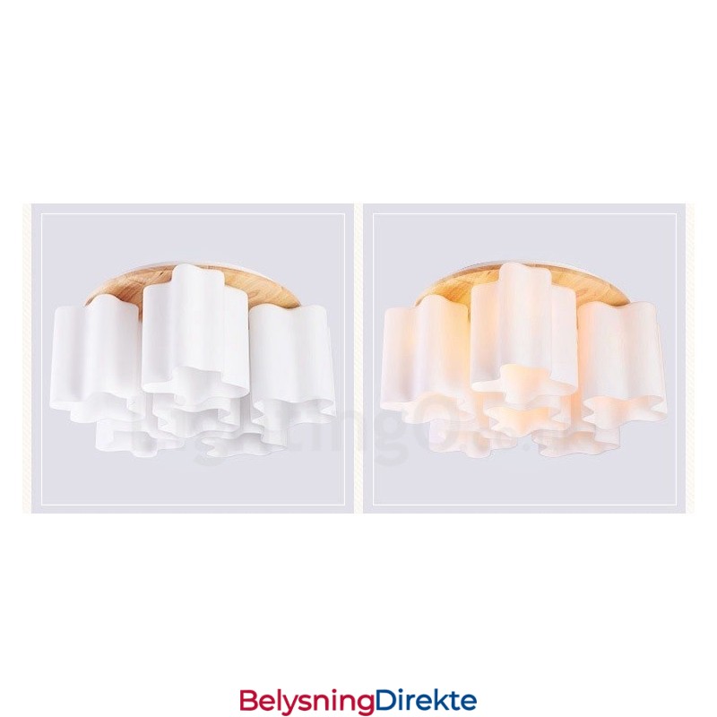 6 Moderne, Samtidskunstneriske Taklamper Med Glassskjerm