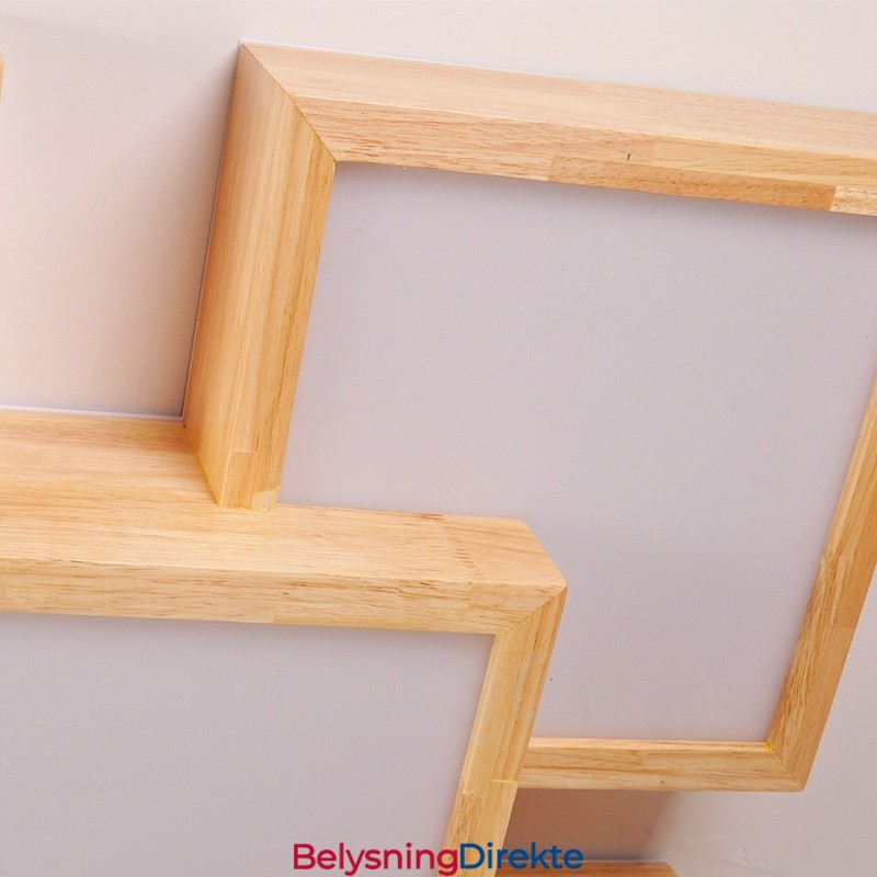 6 Moderne, Samtidskunstneriske, Nordiske Taklamper Med Innfelt Tak Og Akrylskjerm