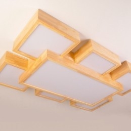 6 Moderne, Samtidskunstneriske, Nordiske Taklamper Med Innfelt Tak Og Akrylskjerm