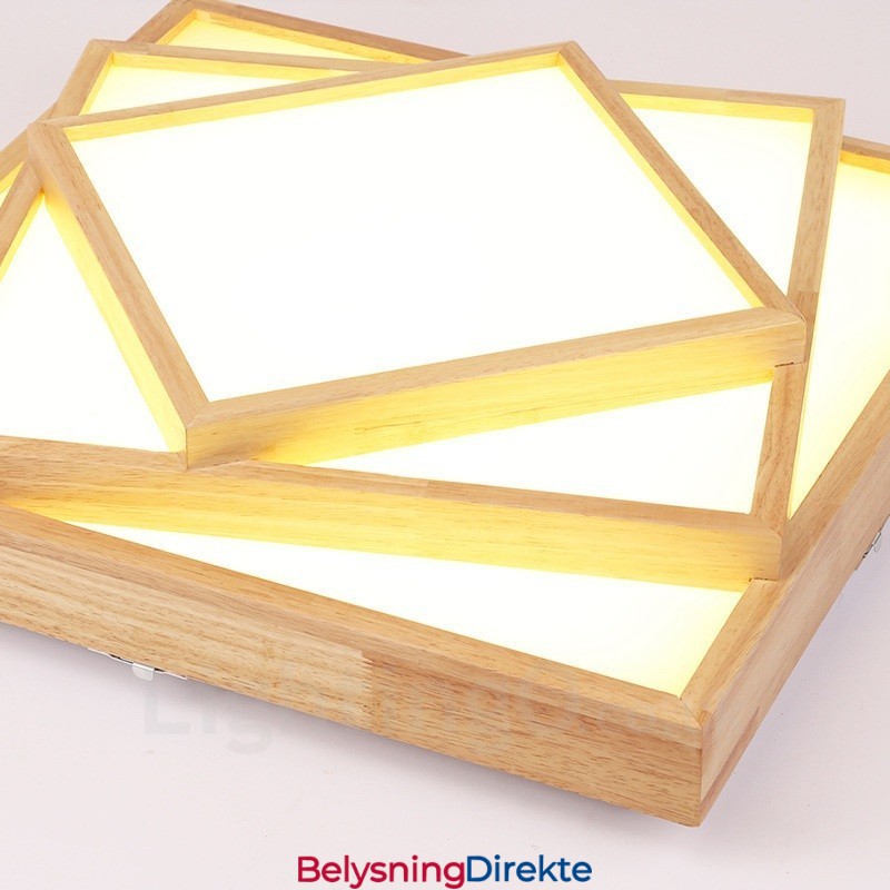 Moderne, Samtidskunstnerisk Nordisk Stil, Innfelt Taklampe Med Akrylskjerm