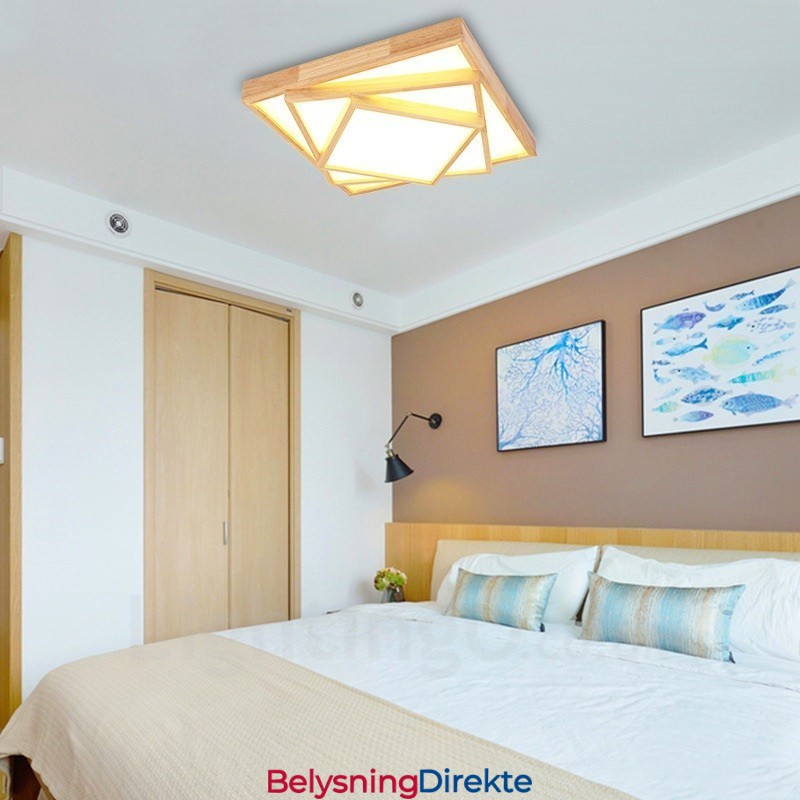 Moderne, Samtidskunstnerisk Nordisk Stil, Innfelt Taklampe Med Akrylskjerm