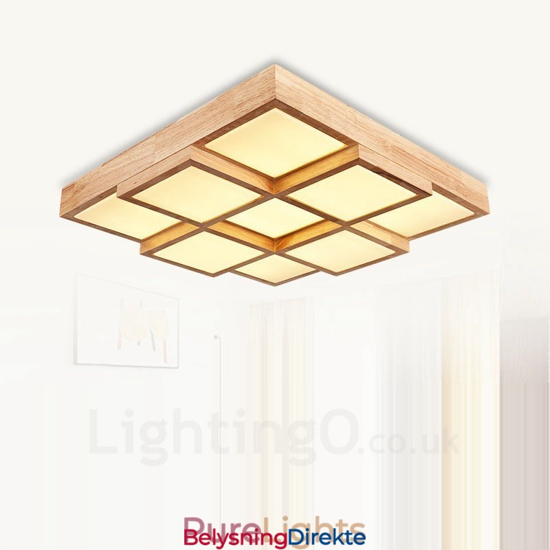 Moderne, Samtidskunstnerisk Nordisk Stil, Innfelt Taklampe Med Akrylskjerm