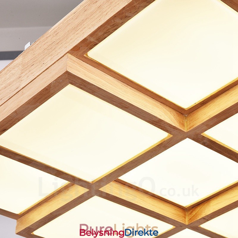 Moderne, Samtidskunstnerisk Nordisk Stil, Innfelt Taklampe Med Akrylskjerm