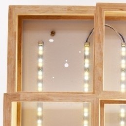 Moderne, Samtidskunstnerisk Nordisk Stil, Innfelt Taklampe Med Akrylskjerm