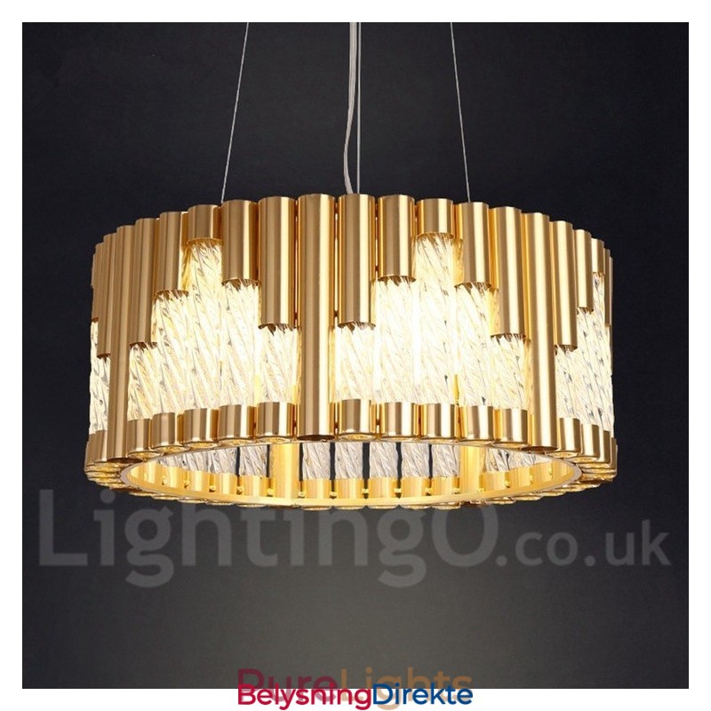 Moderne Samtids Taklamper Kobberbelagt Pendellampe