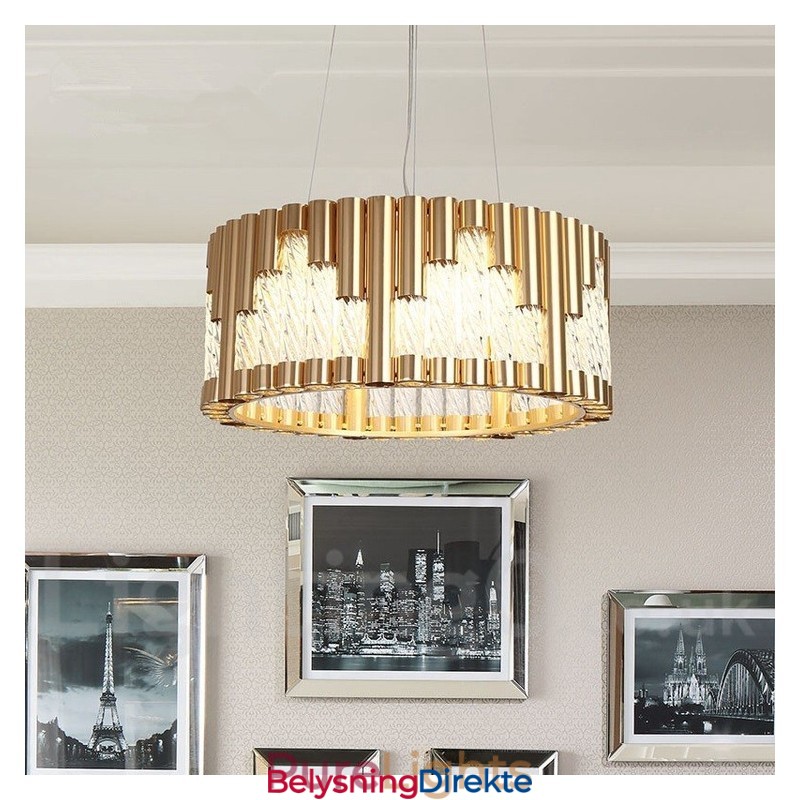 Moderne Samtids Taklamper Kobberbelagt Pendellampe