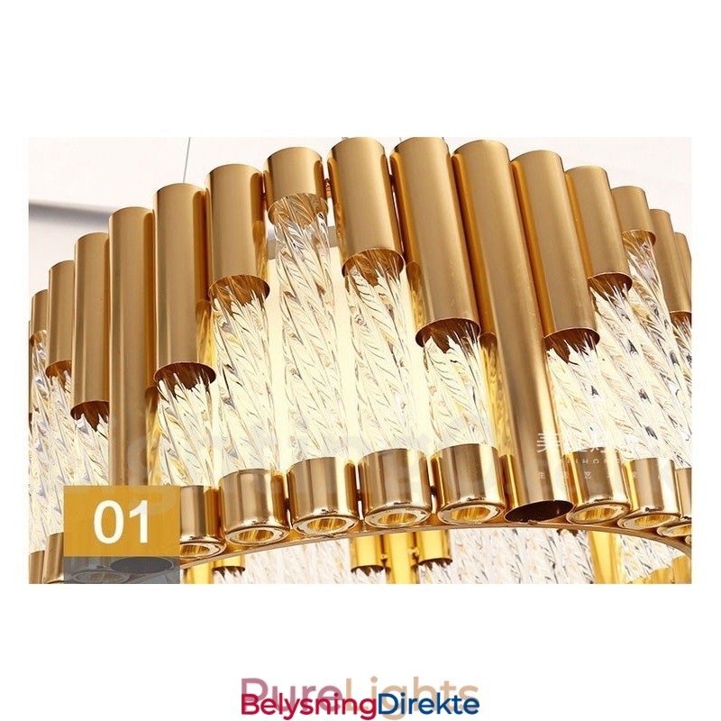 Moderne Samtids Taklamper Kobberbelagt Pendellampe