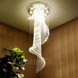 15 Lys Moderne Krystall Takpendellampe Innendørs Lysekrone Belysning Lamper Armaturer Med Pærer