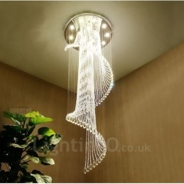 15 Lys Moderne Krystall Takpendellampe Innendørs Lysekrone Belysning Lamper Armaturer Med Pærer