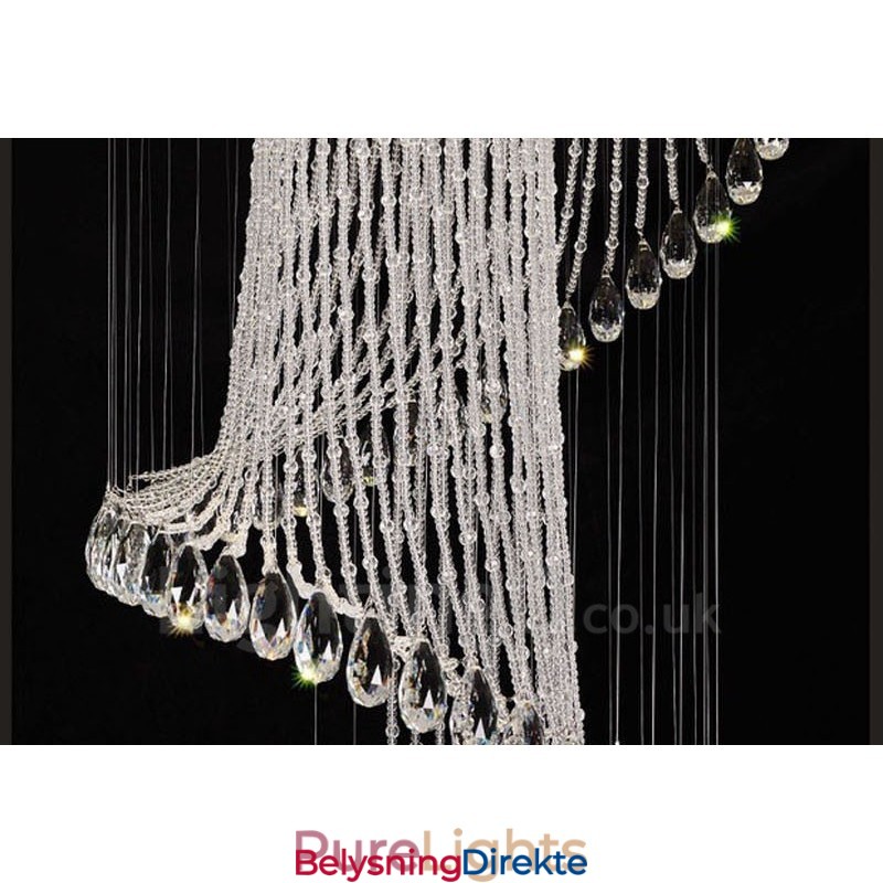 15 Lys Moderne Krystall Takpendellampe Innendørs Lysekrone Belysning Lamper Armaturer Med Pærer