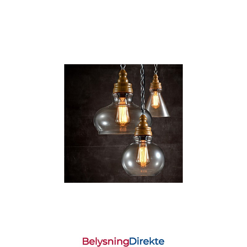 3-Lys Moderne, Samtidskunst Mini-Stil Metalllysekrone Anhengslampe