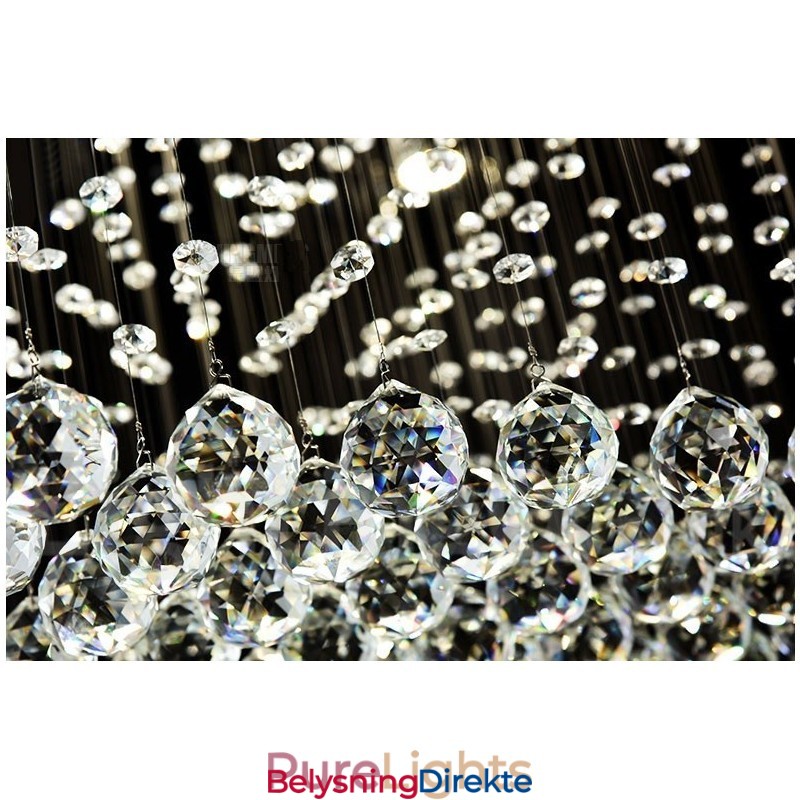 Moderne Krystall Takpendellampe Innendørs Lysekrone Belysning Lamper Armatur