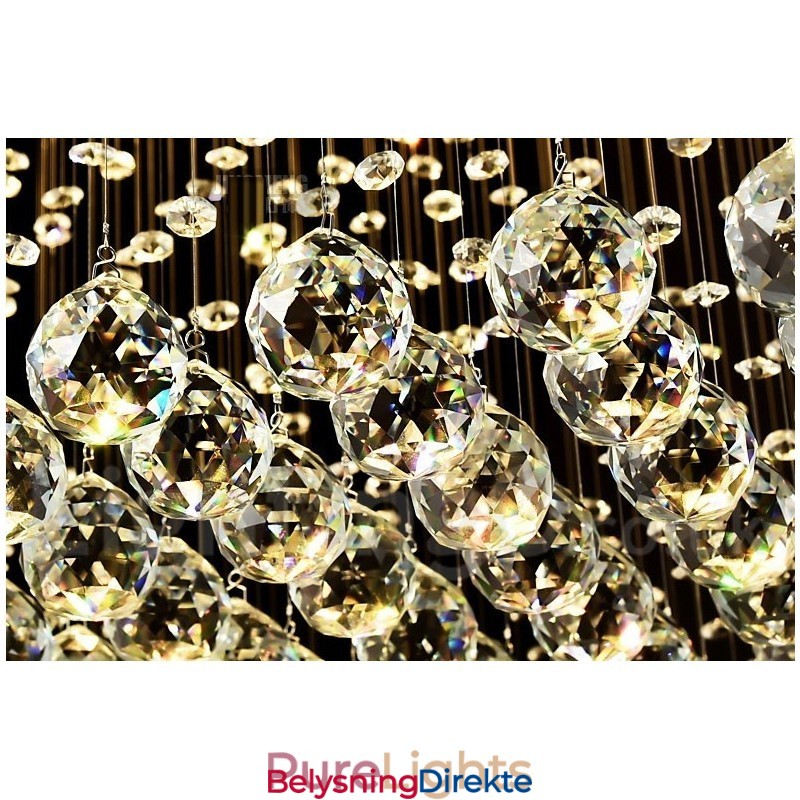 Moderne Krystall Takpendellampe Innendørs Lysekrone Belysning Lamper Armatur