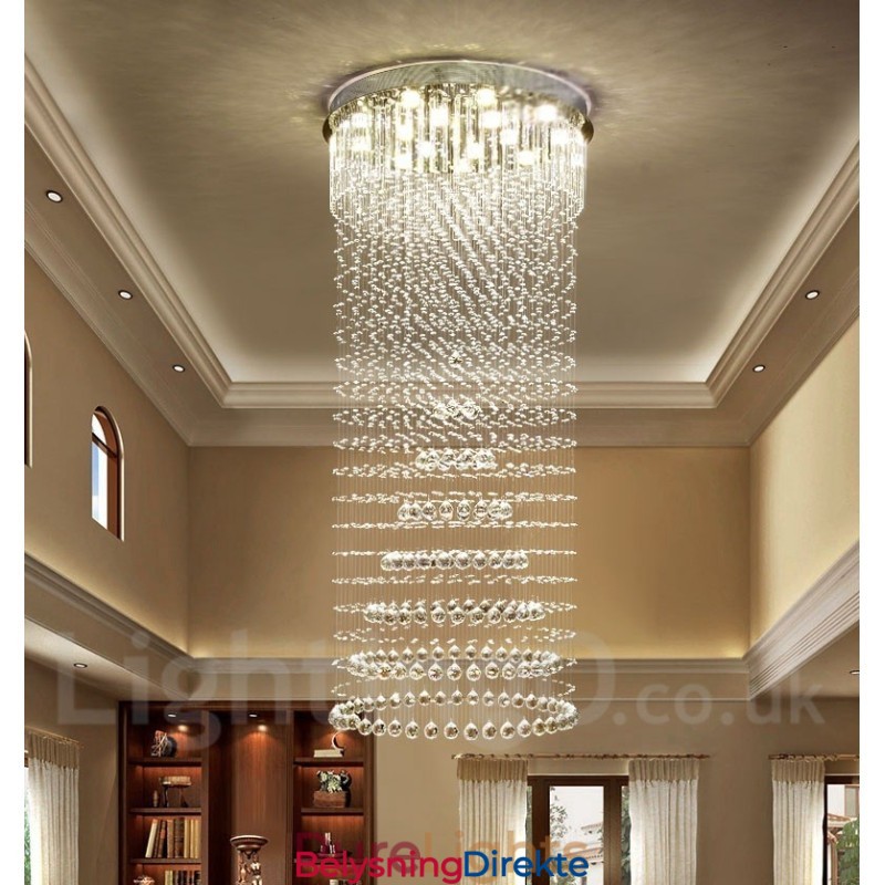 Moderne Krystall Takpendellampe Innendørs Lysekrone Belysning Lamper Armaturer