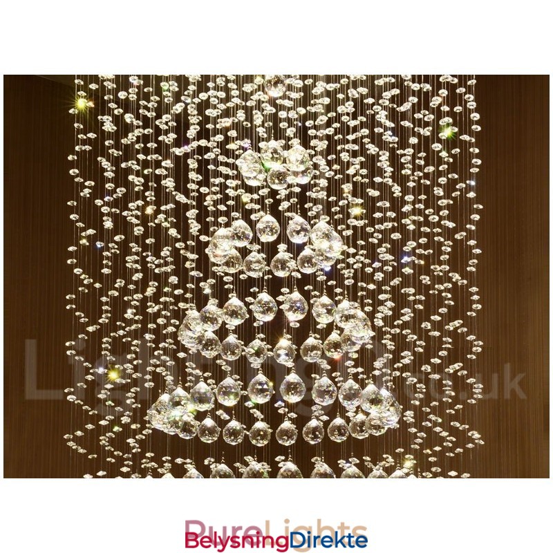 Moderne Krystall Takpendellampe Innendørs Lysekrone Belysning Lamper Armaturer
