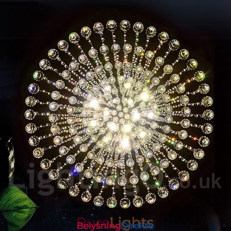 Moderne Krystall Takpendellampe Innendørs Lysekrone Belysning Lamper Armaturer