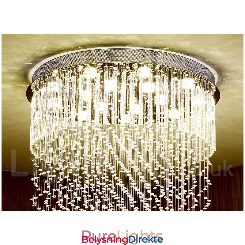 Moderne Krystall Takpendellampe Innendørs Lysekrone Belysning Lamper Armaturer