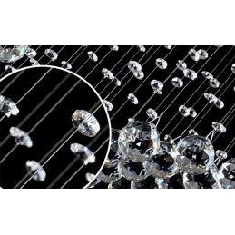 Ekstra Lang 5 Meter Moderne Krystall Takpendellampe Innendørs Lysekrone Belysning Lamper Armaturer