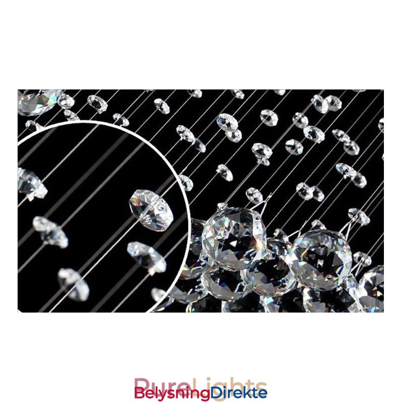 Ekstra Lang 5 Meter Moderne Krystall Takpendellampe Innendørs Lysekrone Belysning Lamper Armaturer