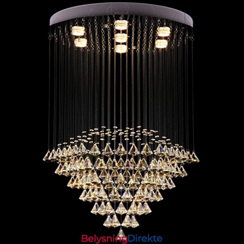 7 Lys Moderne Krystall Tak Anhengslampe Innendørs Lysekrone Belysning Lamper Armaturer