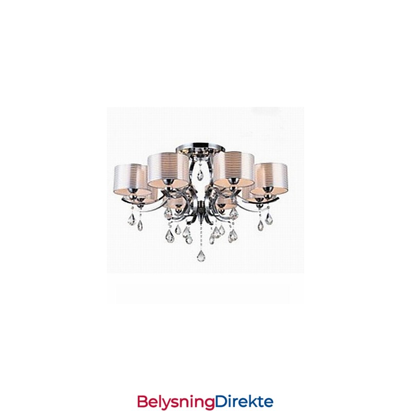 Moderne K9 Krystalllysekrone Med 8 Lys