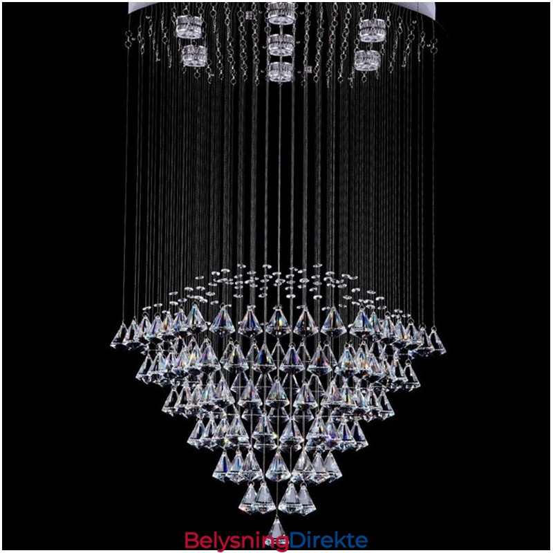7 Lys Moderne Krystall Tak Anhengslampe Innendørs Lysekrone Belysning Lamper Armaturer