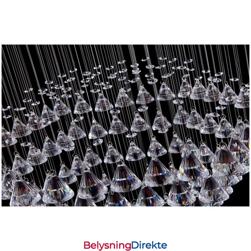 7 Lys Moderne Krystall Tak Anhengslampe Innendørs Lysekrone Belysning Lamper Armaturer